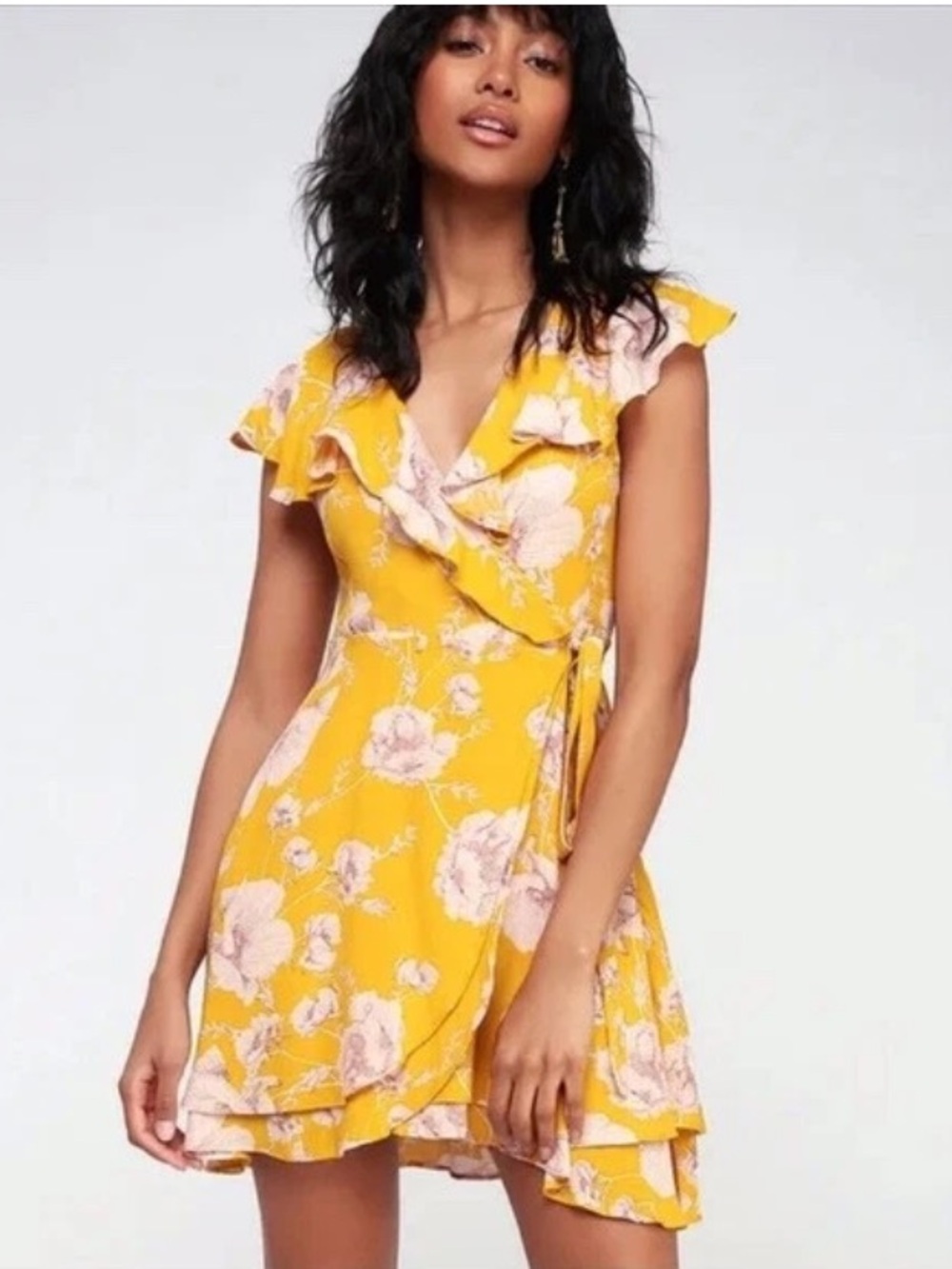 Free People French Quarter Wrap Mini Dress | S